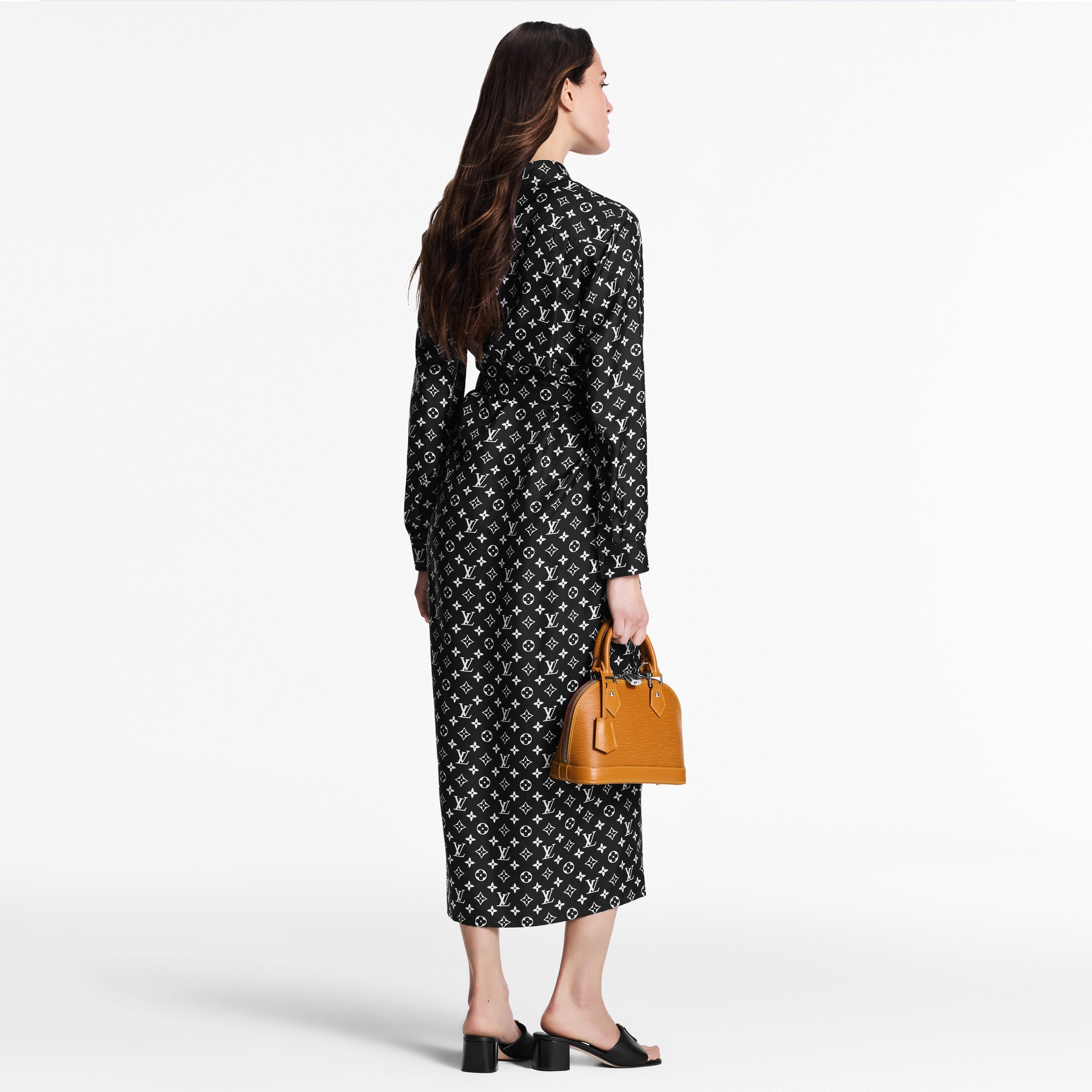 Monogram Silk Shirt Dress - Ready-to-Wear | LOUIS VUITTON